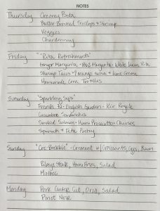 late afternoon / evening to do list 